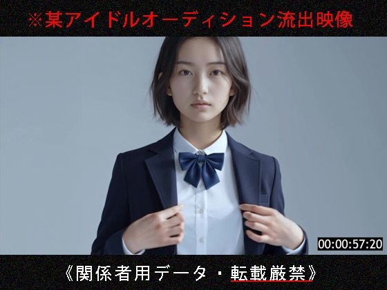 某アイドルオーディション流出映像【No.1009】【Blue Frames❤制服】レビュー5.00