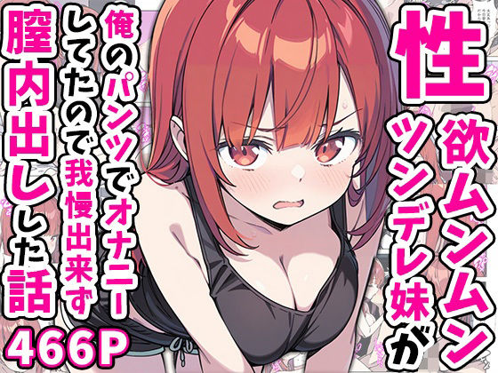 性欲ムンムンツンデレ妹が俺のパンツでオナニーしてたので我慢出来ず膣内出しした話【あくめくん❤巨乳】レビュー