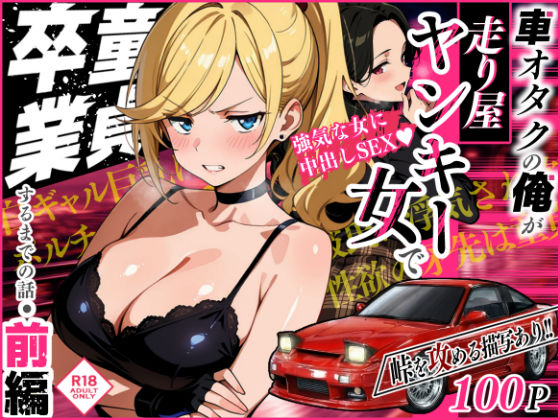 車オタクの俺が走り屋ヤンキー女で童貞卒業するまでの話・前編【Sakaki IndustryAI（2D）❤アクション・格闘】レビュー5.00