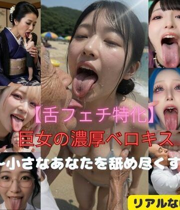 【舌フェチ特化】巨女の濃厚ベロキス〜小さなあなたを舐め尽くす〜【変態おんなラボ❤動画・アニメーション】レビュー5.00