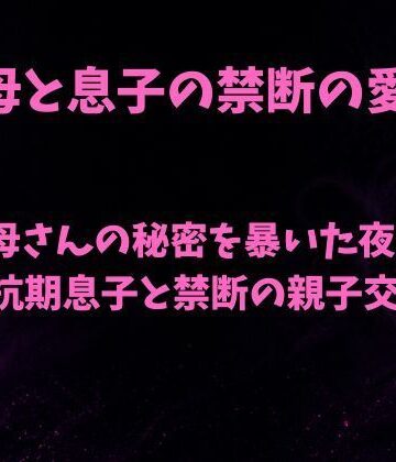 母さんの秘密を暴いた夜〜反抗期息子と禁断の親子交尾〜【欲望愛着❤ノベル】レビュー