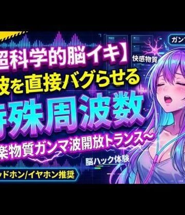 【超科学的脳イキ】脳波を直接バグらせる特殊周波数〜快楽物質ガンマ波開放トランス〜【ヒメゴト❤オナニー】レビュー