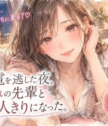 『終電を逃した夜、憧れの先輩と二人きりになった。』【月明かりの寝室❤OL】レビュー